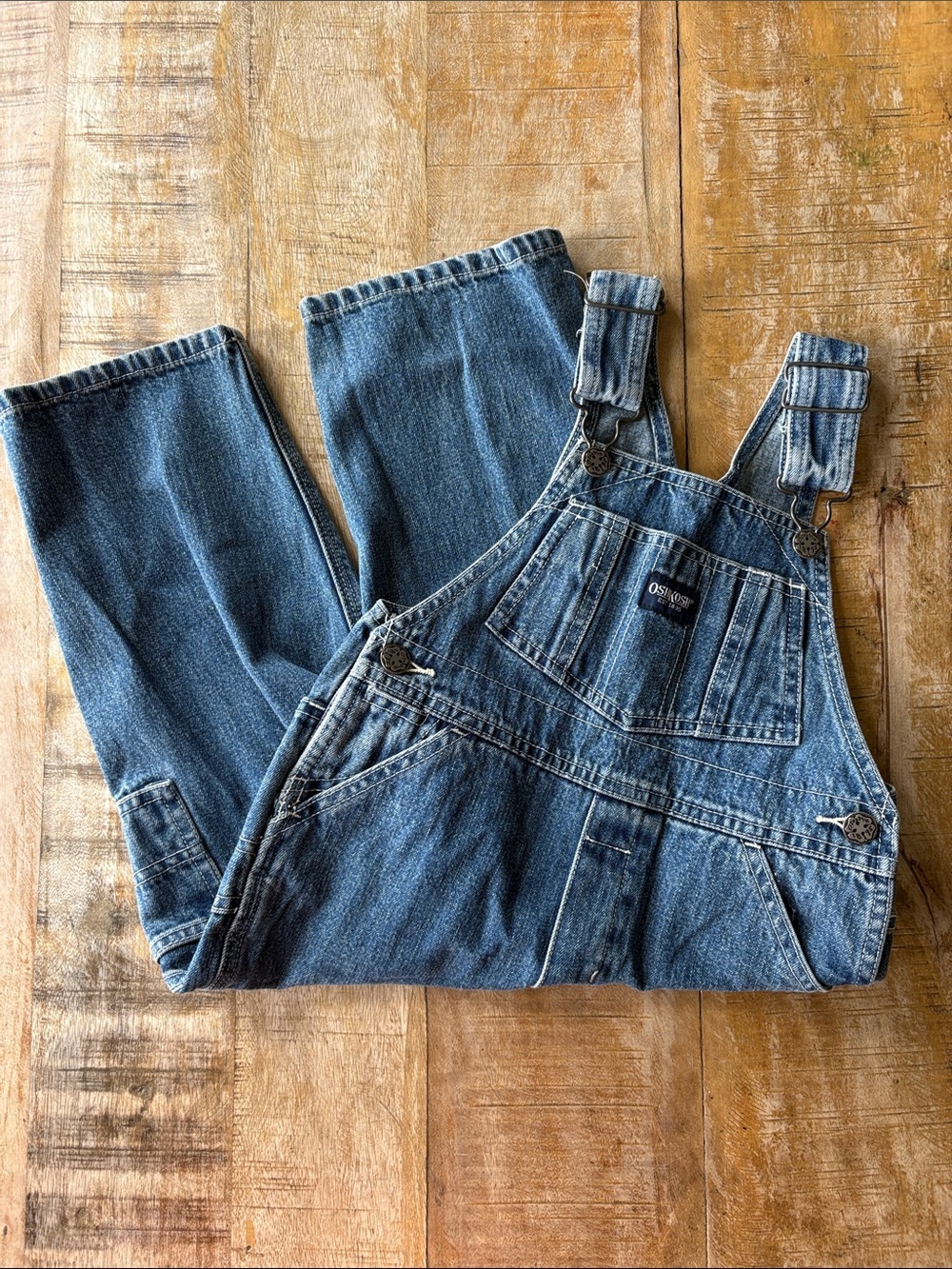 Vintage OshKosh Denim Overalls 3t